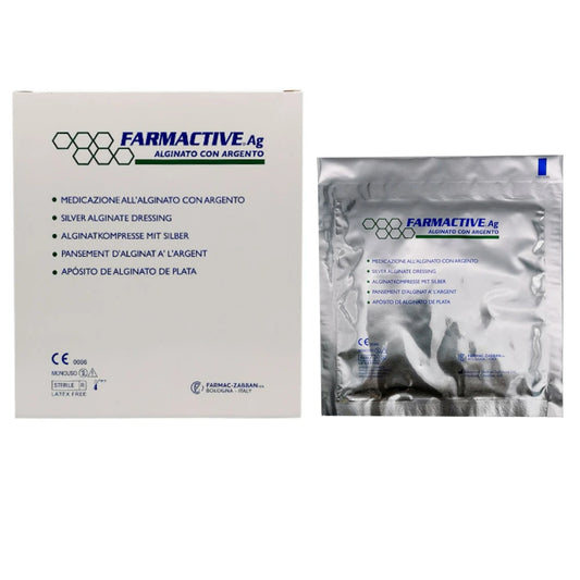 FARMACTIVE AG Hopea-alginaattisidos 5 cm x 5 cm haavojen hoitoon 10 kpl