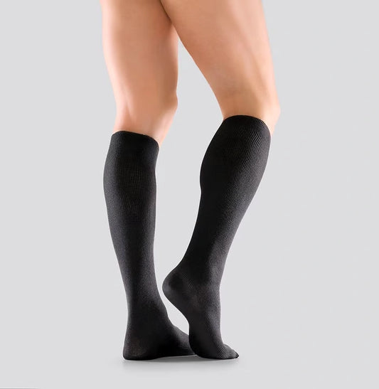 MABS Sock Travel Black lääkinnälliset tukisukat matkustamiseen, koko M 1 pari