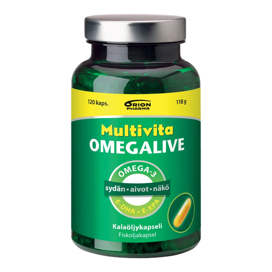 MULTIVITA Omegalive kalaöljykapseli 120 kpl