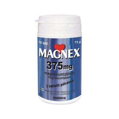 MAGNEX 375 MG MAGNESIUMRAVINTOLISÄ 70 TABLETTIA