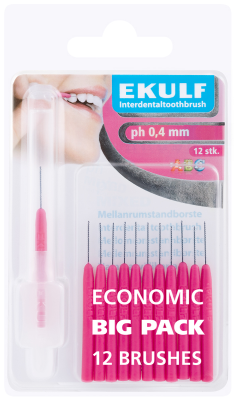 EKULF HAMMASVÄLIHARJA PH ABC 0,4 VIOLETTI 12 KAPPALETTA