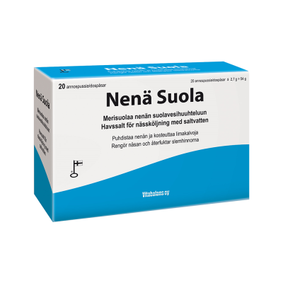 NENÄ SUOLA NENÄN SUOLAVESIHUUHTELUUN 20 ANNOSPUSSIA
