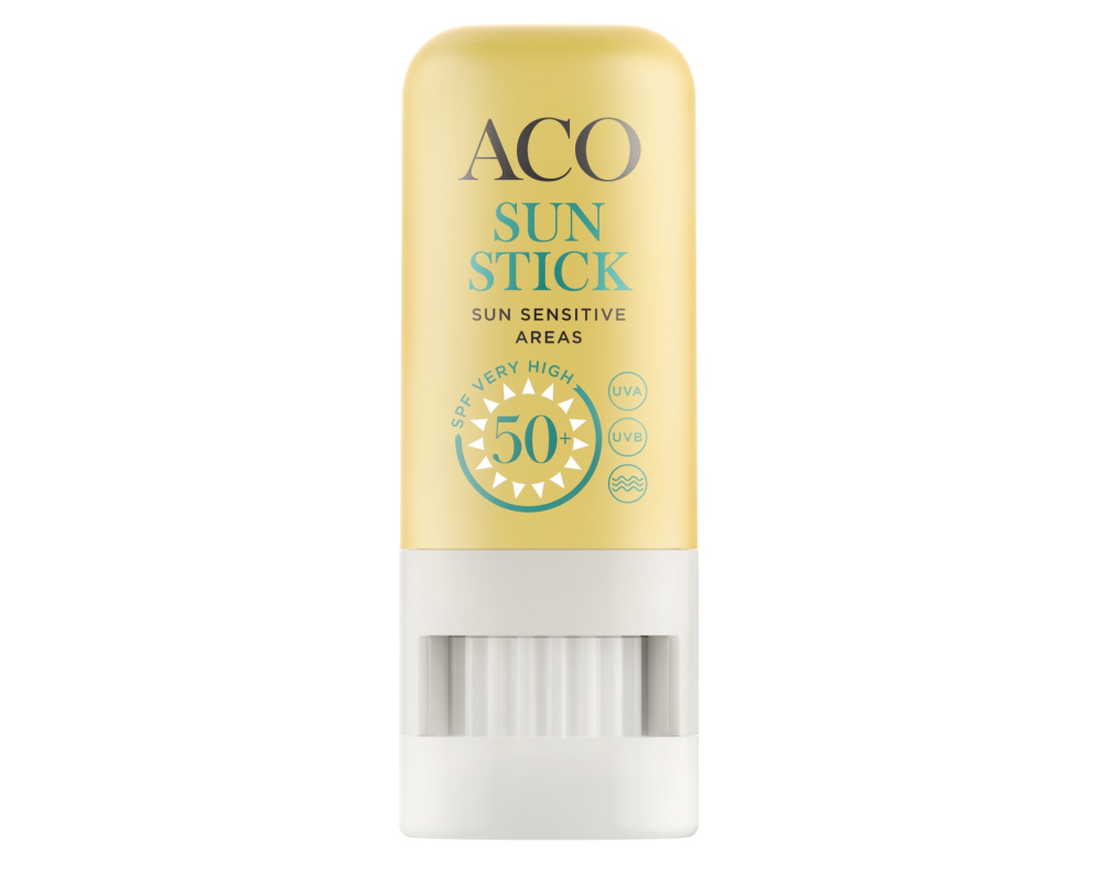 ACO SUN STICK SPF50+ AURINKOSUOJAPUIKKO HAJUSTEETON 8 G