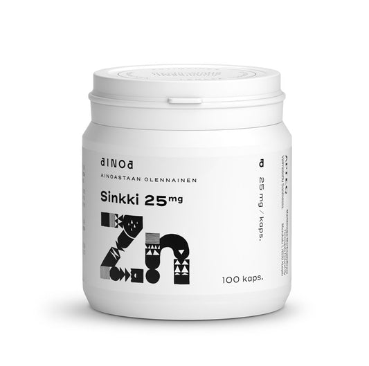 AINOA SINKKI 25MG 100 KAPSELIA