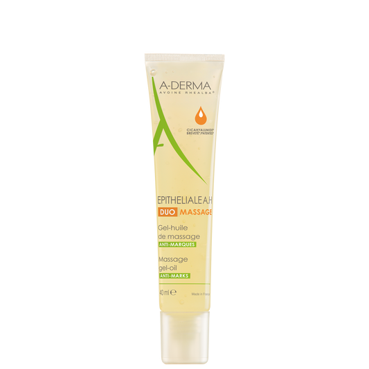 A-DERMA EPITHELIALE AH DUO MASSAGE RAUHOITTAVA GEELIÖLJY VAURIOITUNEELLE IHOLLE 40 ML