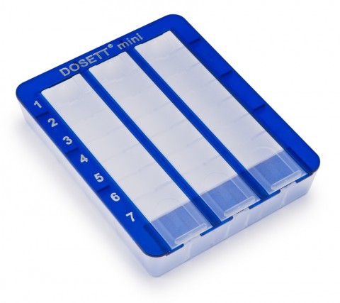 DOSETT MINI BLUE PIENIKOKOINEN LÄÄKEANNOSTELIJA 1 KPL