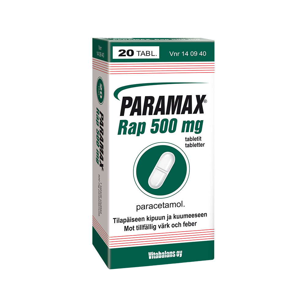 PARAMAX RAP 500 mg tabletti 20 tablettia