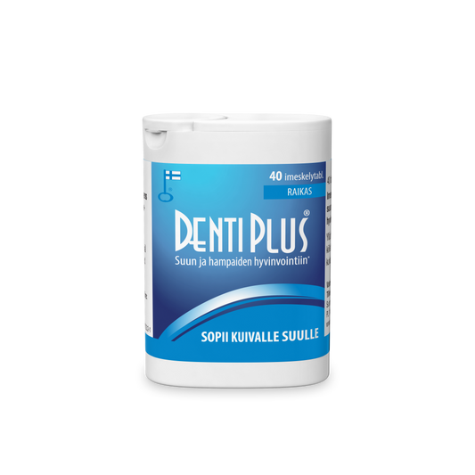 DENTIPLUS RAIKAS IMESKELYTABLETTI 40 TABLETTIA