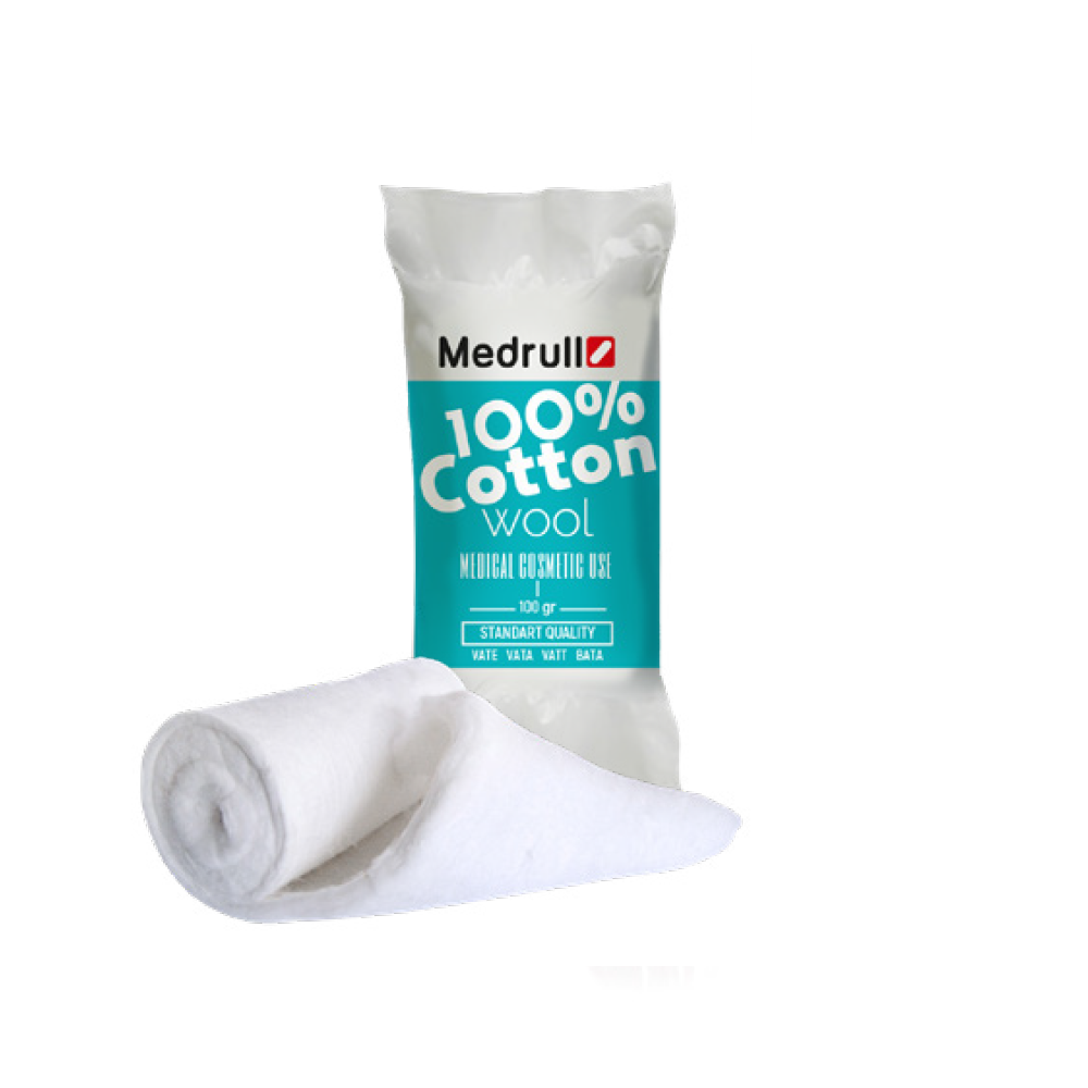 MEDRULL COTTON WOOL PUUVILLAA RULLASSA 100 G