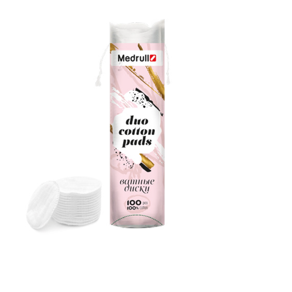 MEDRULL DUO COTTON PADS VANULAPPU 100 KPL