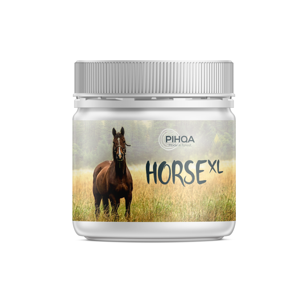 PIHQA HORSE XL KUUSENPIHKAVOIDE HEVOSEN IHON HIERTYMIIN JA NAARMUIHIN 440 ML