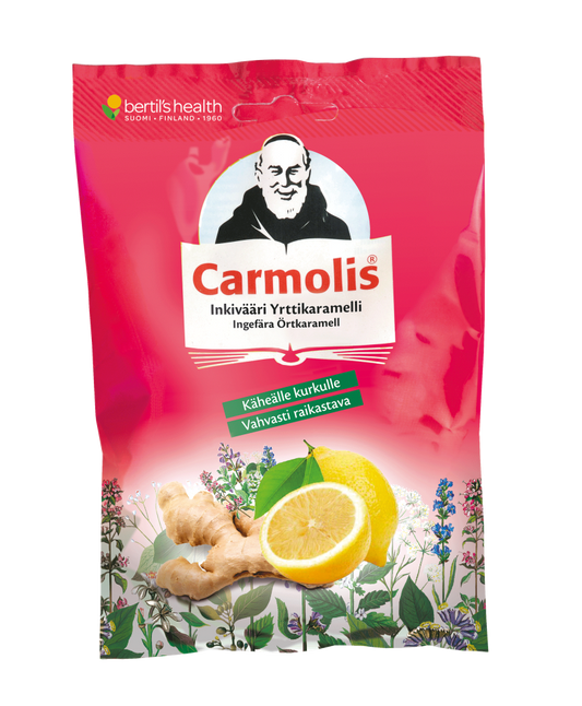 CARMOLIS YRTTIKARAMELLI INKIVÄÄRI 72 G