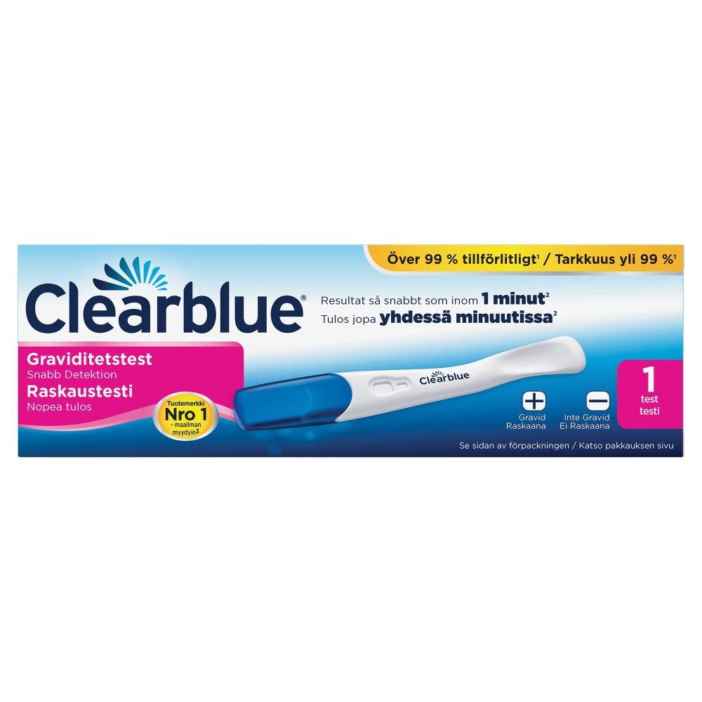 CLEARBLUE RASKAUSTESTI 1 KPL