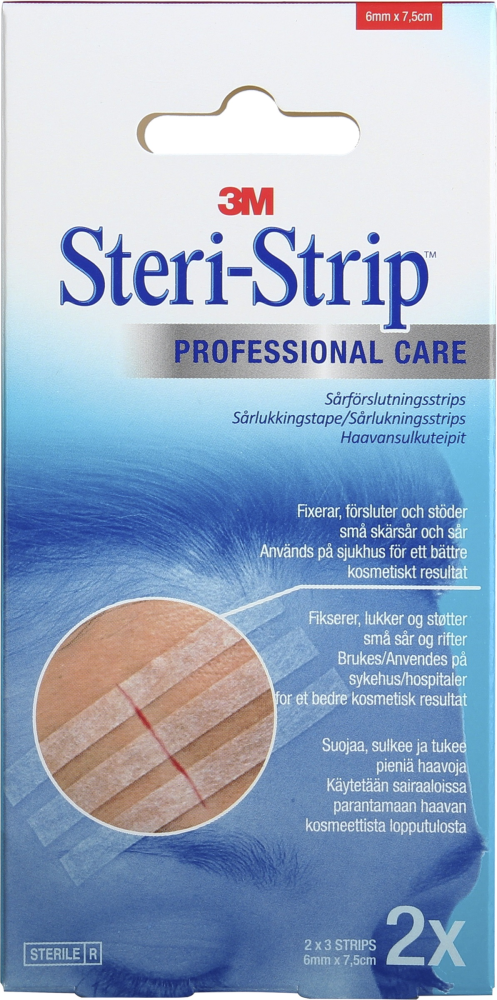 3M STERI-STRIP HAAVANSULKUTEIPPI 6MMX7,5CM 6 KPL