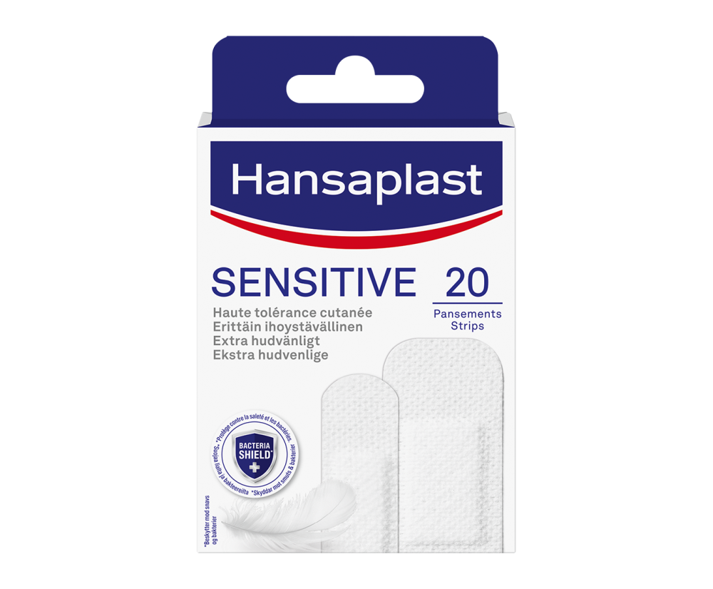 HANSAPLAST Sensitive strips laastarilajitelma herkälle iholle 20 kpl