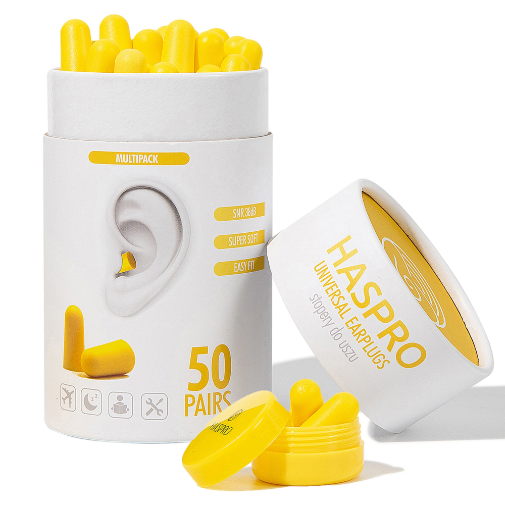 HASPRO Universal korvatulpat keltainen 50 paria
