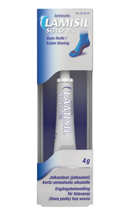 LAMISIL SOLO 10 mg/g liuos iholle 4 g