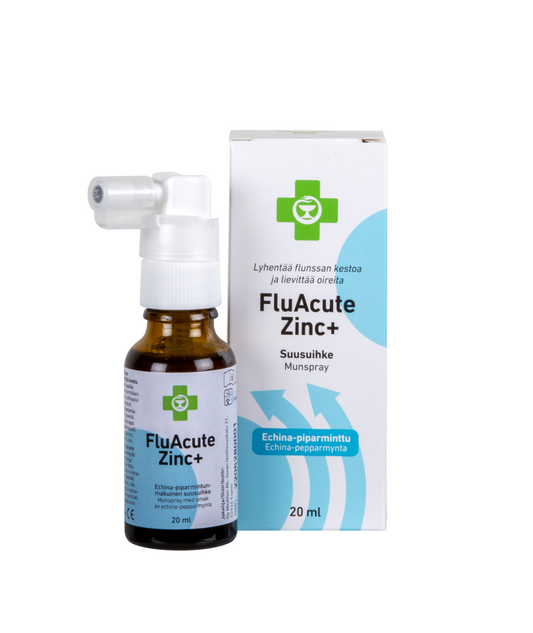 APTEEKKI Fluacute Zinc+ echina-piparminttu sinkkiasetaattisuihke 20 ml
