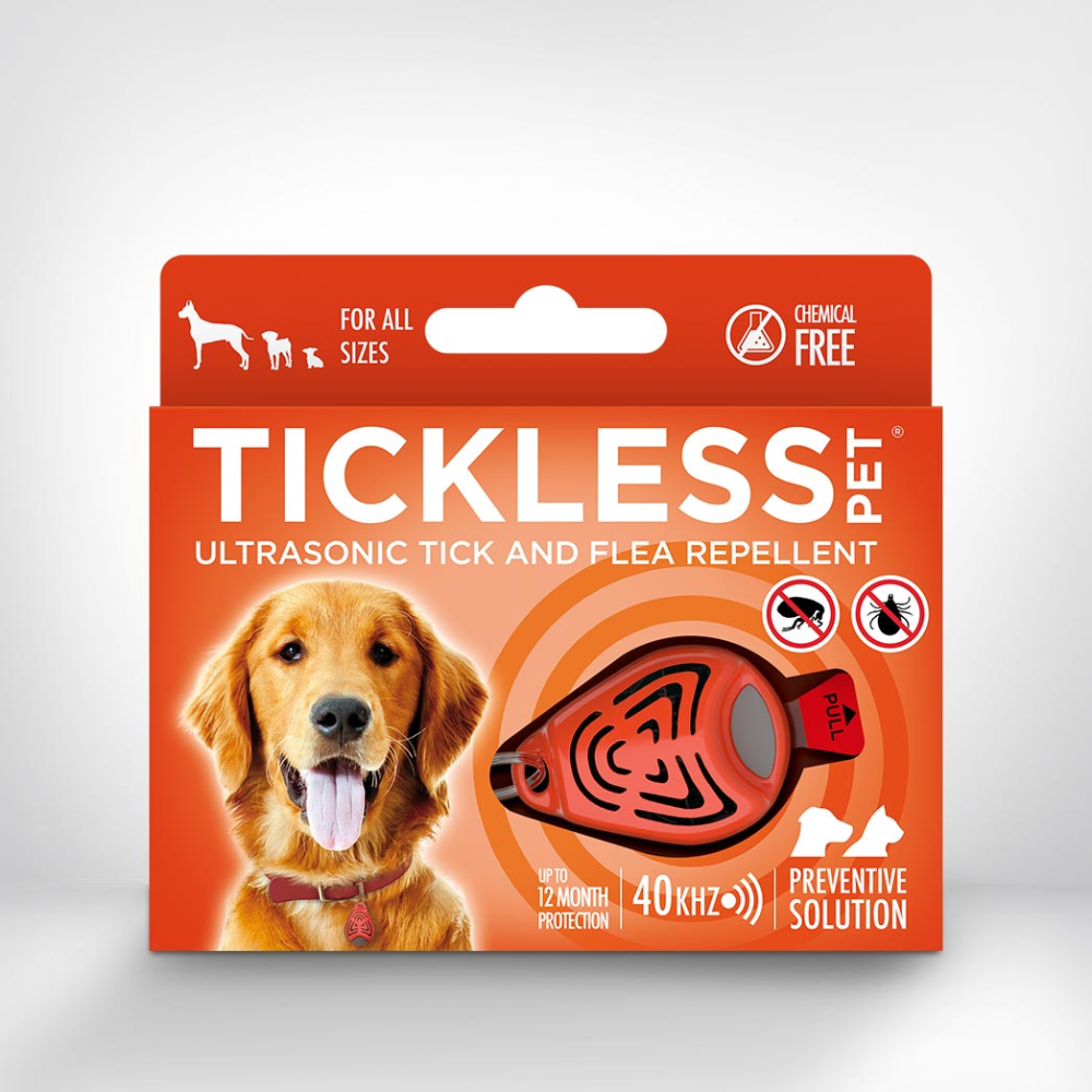 TICKLESS Pet punkkikarkoitin oranssi 1 kpl
