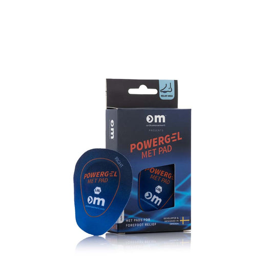OM Power gel met pad päkiäpohjallinen, koko S/M 1 kpl
