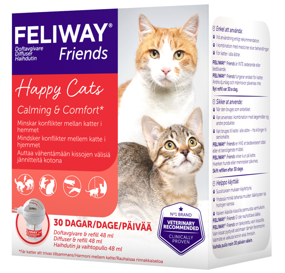 FELIWAY FRIENDS Haihdutin ja liuos kissoille