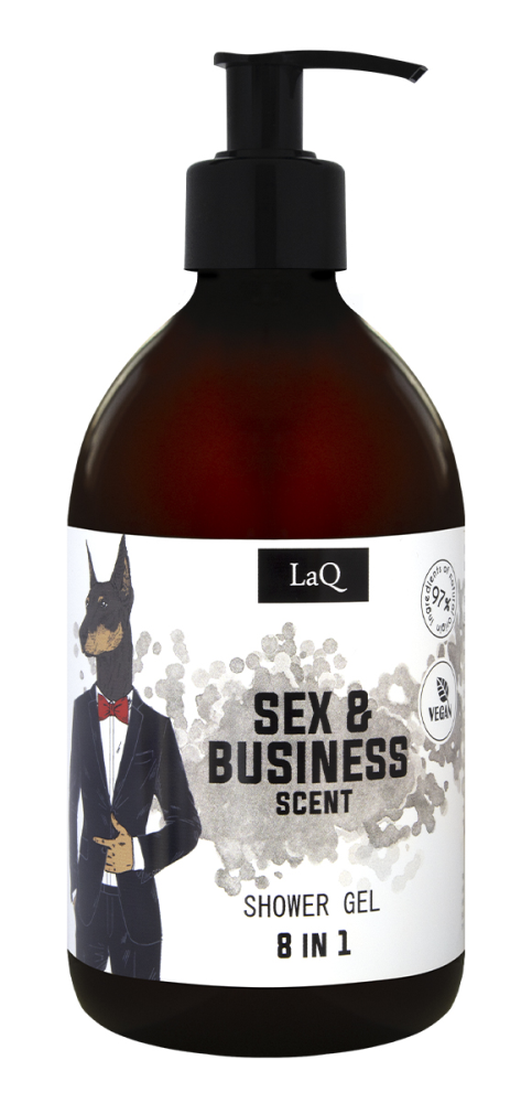LAQ Doberman 8 in1 suihkugeeli miehille 500 ml