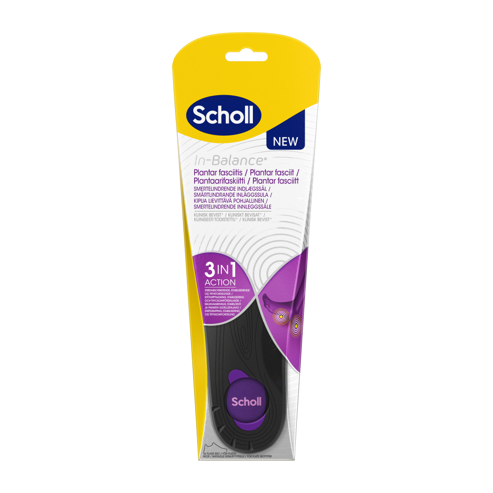 SCHOLL In-Balance pohjallinen plantaarifaskiitti, koko S 1 kpl
