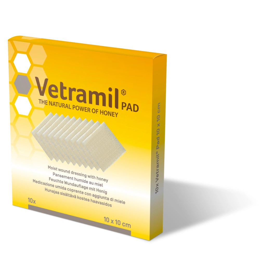 VETRAMIL Pad hunajaa sisältävä haavataitos 10 kpl